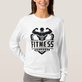 Fitness Motivation Graphic | Strong & Active Life T-Shirt