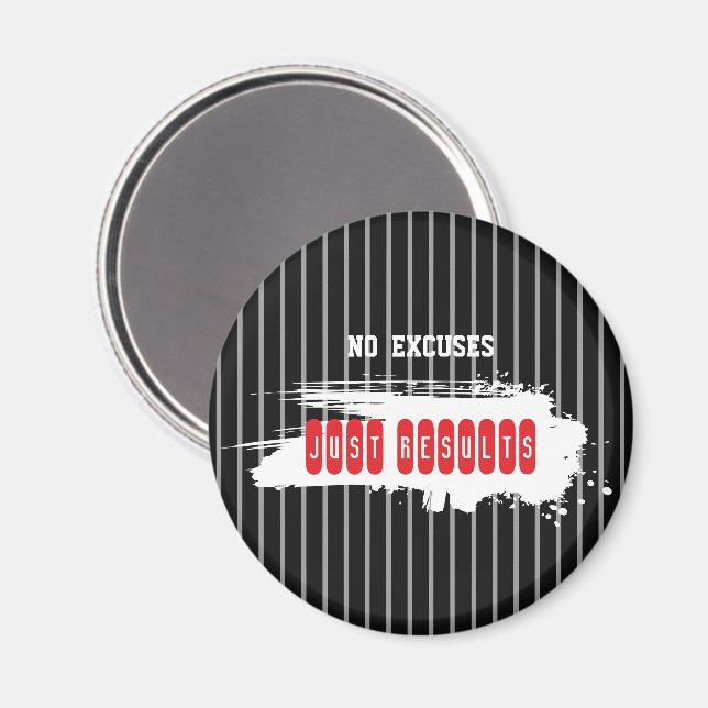 Fitness-Motivation Magnet (Vorderseite/Rückseite)