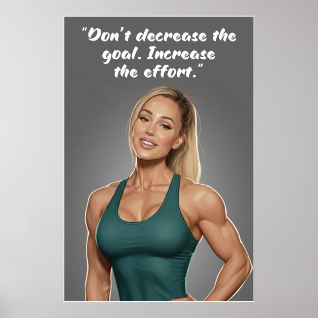 Fitness Motivation Poster – Increase the Effort (Vorne)