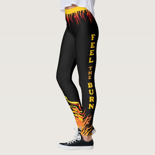 Fitness Motivation SCHWARZ Leggings (Links)