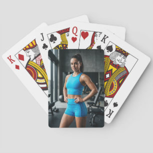 Fitness-Motivations-Grußkarte fürs Gym-Workout Spielkarten