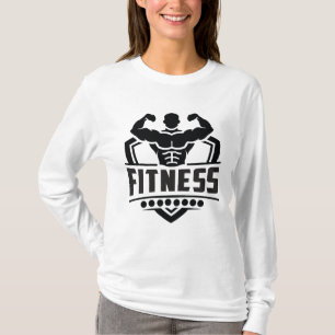 Fitness-Motivationsgrafik   Starkes & Aktives Lebe T-Shirt