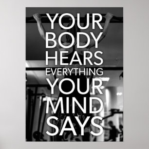 Fitness Motivierend Poster