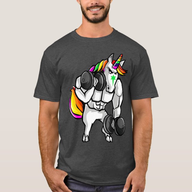Fitness ohne Einhorn Shirt (Vorderseite)