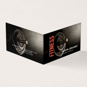Fitness Personal Trainer Bodybuilding Modern Schar Visitenkarten