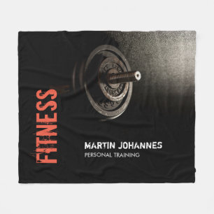 Fitness Personal Trainer Bodybuilding Modern Sharp Fleecedecke
