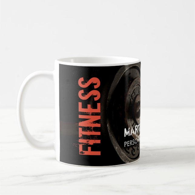Fitness Personal Trainer Bodybuilding Moderne Kaffeetasse (Links)