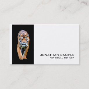 Fitness Personal Trainer Elegantes Design Luxus Visitenkarte