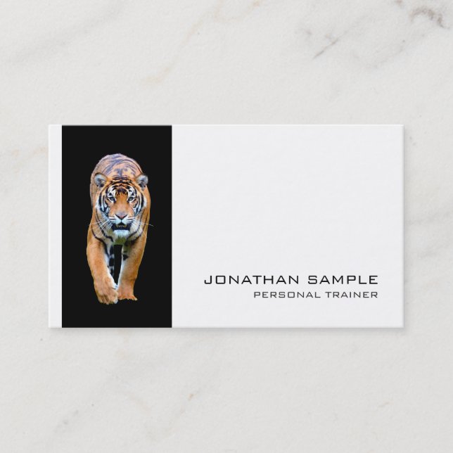 Fitness Personal Trainer Elegantes Design Luxus Visitenkarte