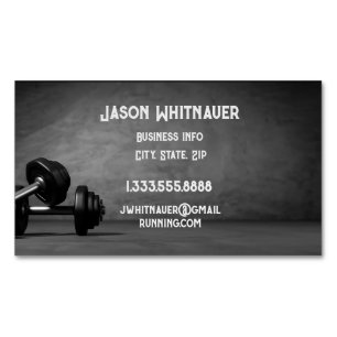 Fitness Personal Trainer, Fitness Instructor Magnetische Visitenkarte