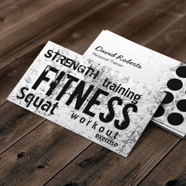 Fitness Personal Trainer Grunge Loyalty Punch Treuekarte (Von Creator hochgeladen)