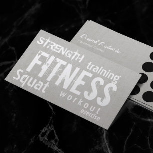 Fitness Personal Trainer Linen Loyalty Punch Treuekarte