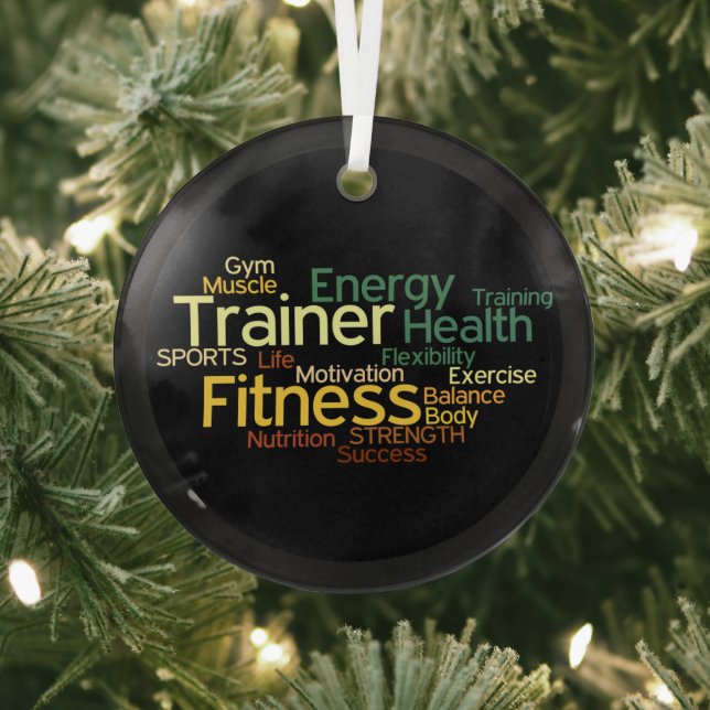Fitness/Personal Trainer Ornament Aus Glas (InSitu)