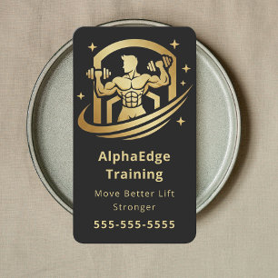 Fitness-Personal-Trainer Professioneller Gym-Coach Visitenkarte