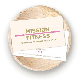 Fitness Personal Trainer Rosa Visitenkarte