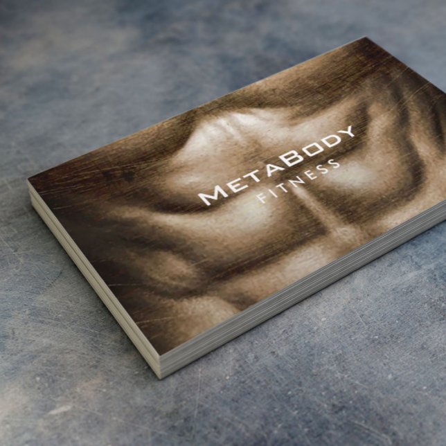 Fitness Personal Trainer Strong Body Bodybuilder Visitenkarte (Von Creator hochgeladen)