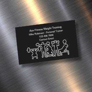 Fitness-Personal-Trainer und Coach Magnetische Visitenkarte