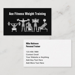 Fitness-Personal-Trainer und Coach Visitenkarte