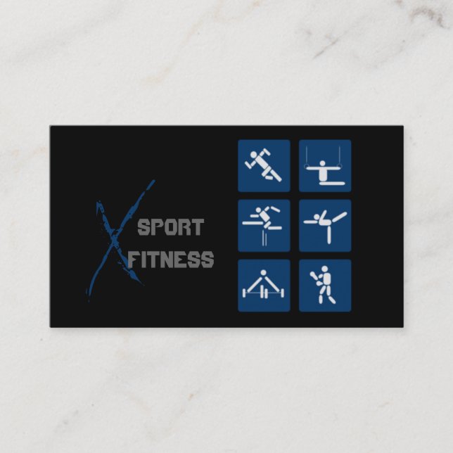 Fitness, Personal Trainer, Visitenkarte (Vorderseite)