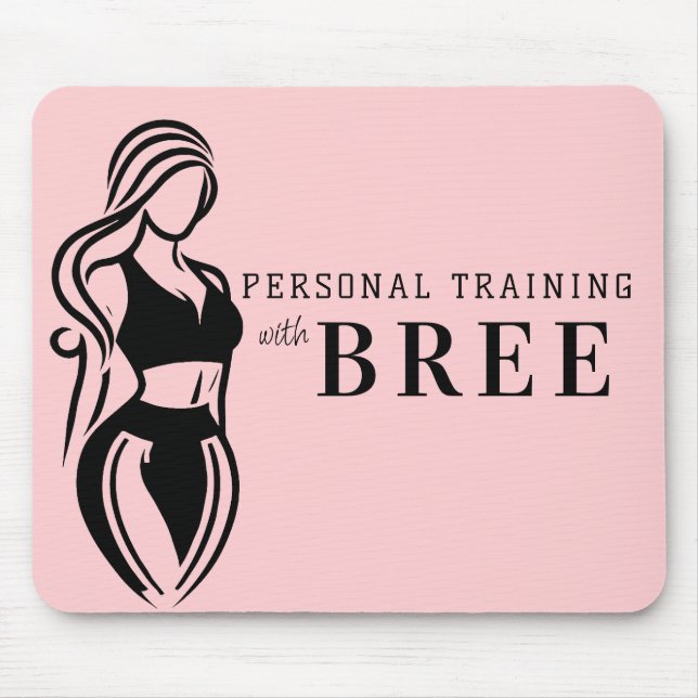 Fitness Personal Training bei Frauen Minimalistisc Mousepad (Vorne)