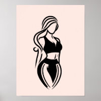 Fitness Personal Training bei Frauen Minimalistisc