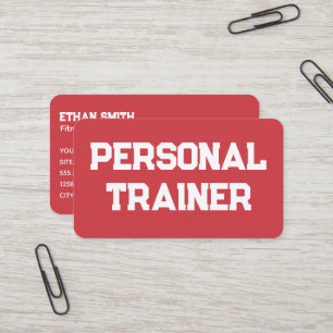 Fitness-Personaltrainer Visitenkarte