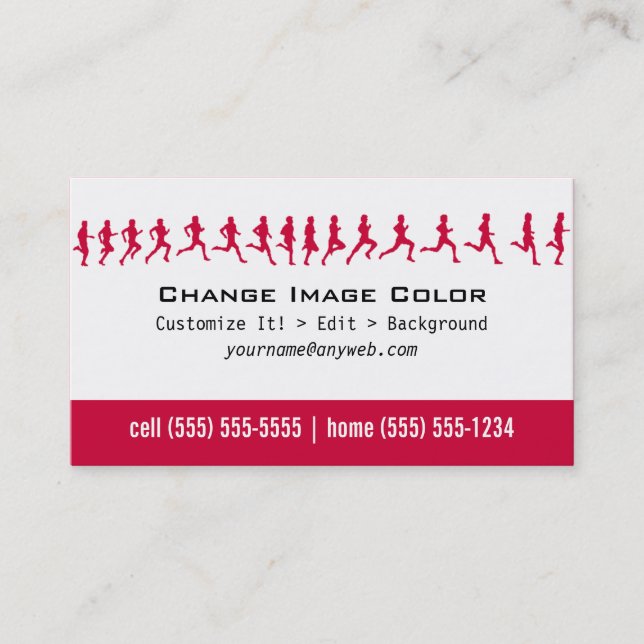 Fitness - persönliches Geschäfts-Karte Visitenkarte (Vorderseite)