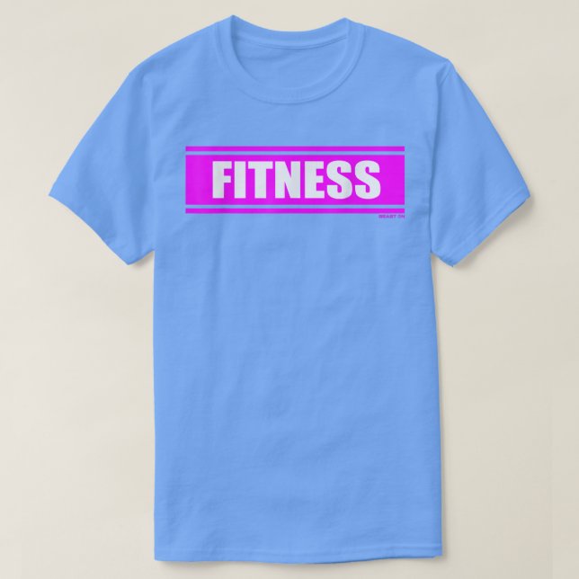 Fitness Pink Gym Fitness Workout Gym Sprichwort Mo T-Shirt (Design vorne)
