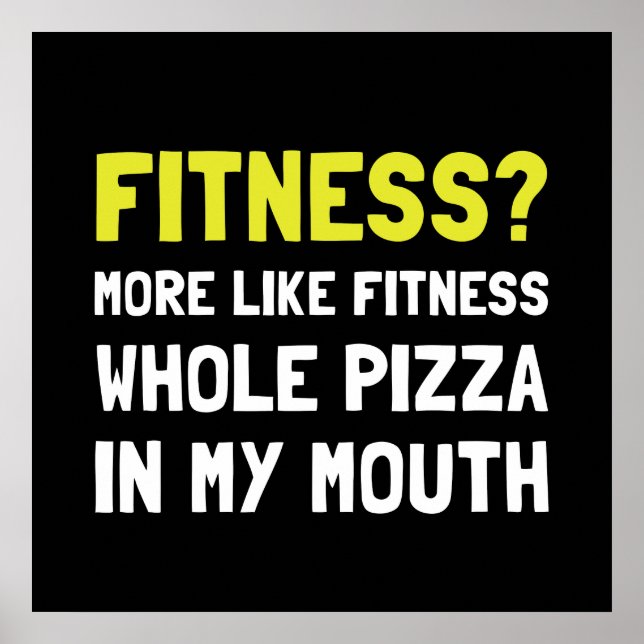 Fitness Pizza Poster (Vorne)