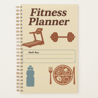 Fitness Planner for Workouts, Diet & Hydration Planer