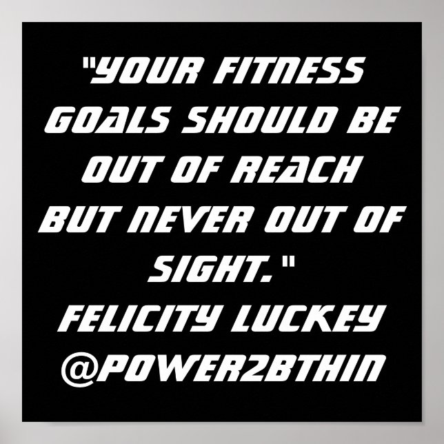 Fitness Poster (Vorne)
