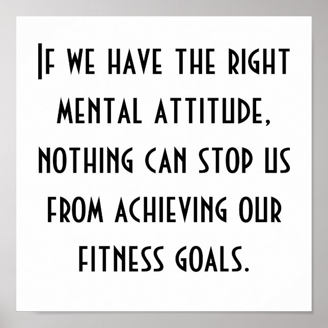 Fitness Poster (Vorne)