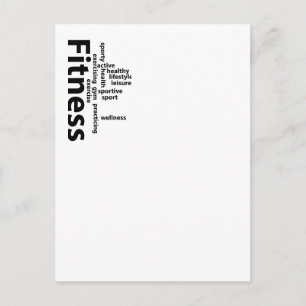 Fitness Postkarte