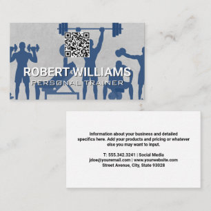 Fitness   QR-Code Visitenkarte