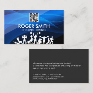 Fitness   QR-Code Visitenkarte