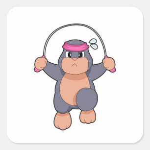 Fitness Quadratischer Aufkleber