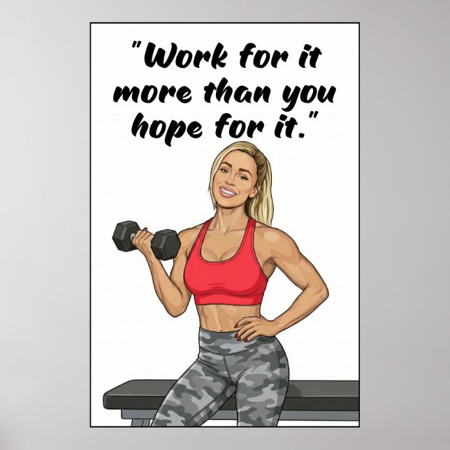 Fitness Quotes Poster (Vorne)