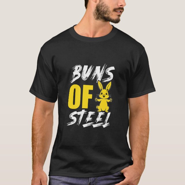 Fitness Rabbit Lover Gym Workout Funny Bun T - Shi T-Shirt (Vorderseite)