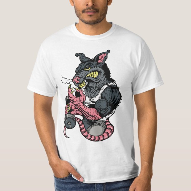 FITNESS-RATTE T-Shirt (Vorderseite)