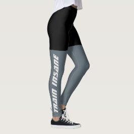 Fitness Schwarz und Grau Leggings