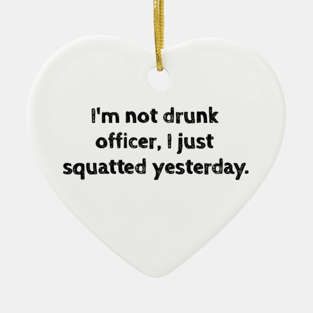 Fitness Spaß Funny Workout Keramikornament (Vorne)