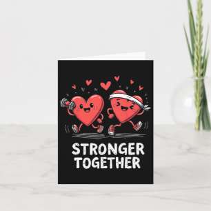 Fitness Spaß und Spaß am Valentinstag Karte