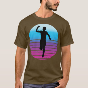 Fitness-Sprinter Vintage-Athlet Läufer Joggen T-Shirt