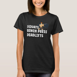 Fitness Stärke Training Bodybuilding Protein Squ T-Shirt