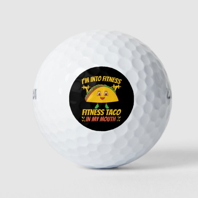 Fitness Taco Exercise Gym Golfball (Vorderseite)