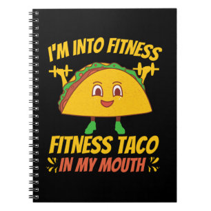 Fitness Taco Übungsym Notizblock