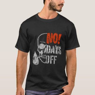 Fitness-Tag-Schädel-Gewichtheben Fitness-Motivatio T-Shirt