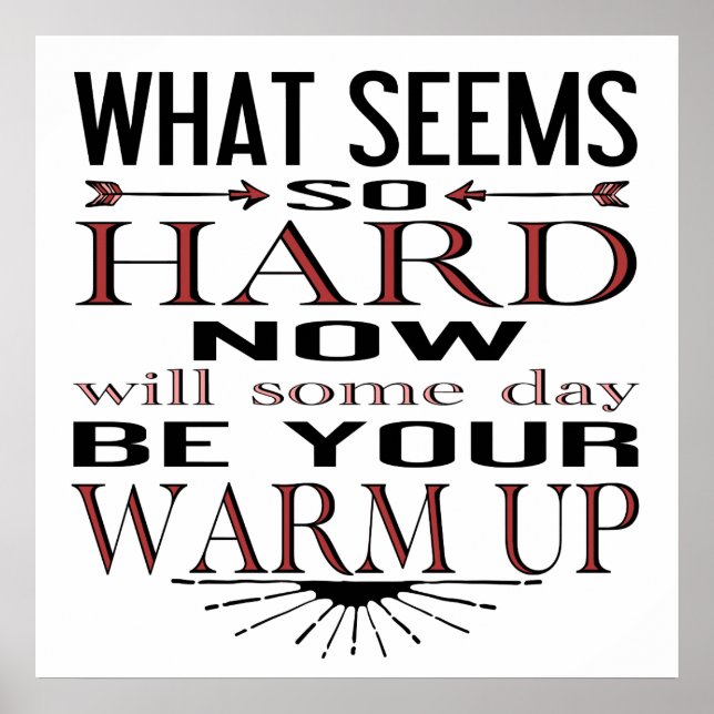 Fitness Tänzer Motivierend Zitat Poster (Vorne)