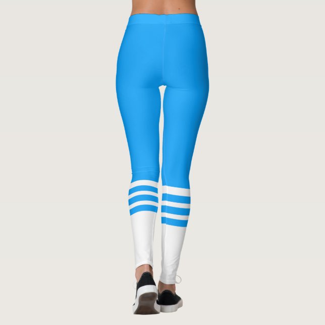 Fitness Team Blue Tube Sock Leggings (Rückseite)