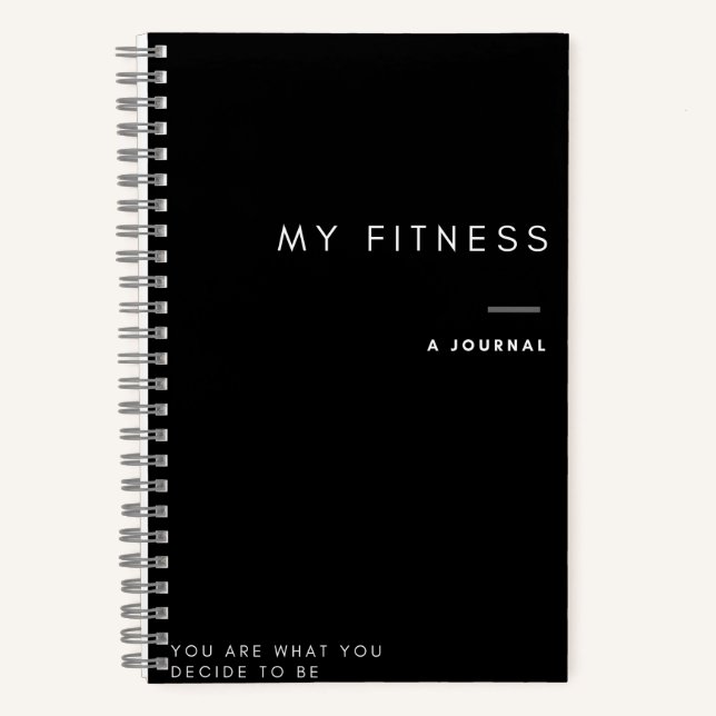 Fitness Tracking Journal Notizbuch (Vorderseite)